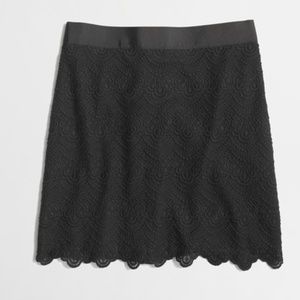 NWT - Black Lace Pencil Skirt from J.Crew
